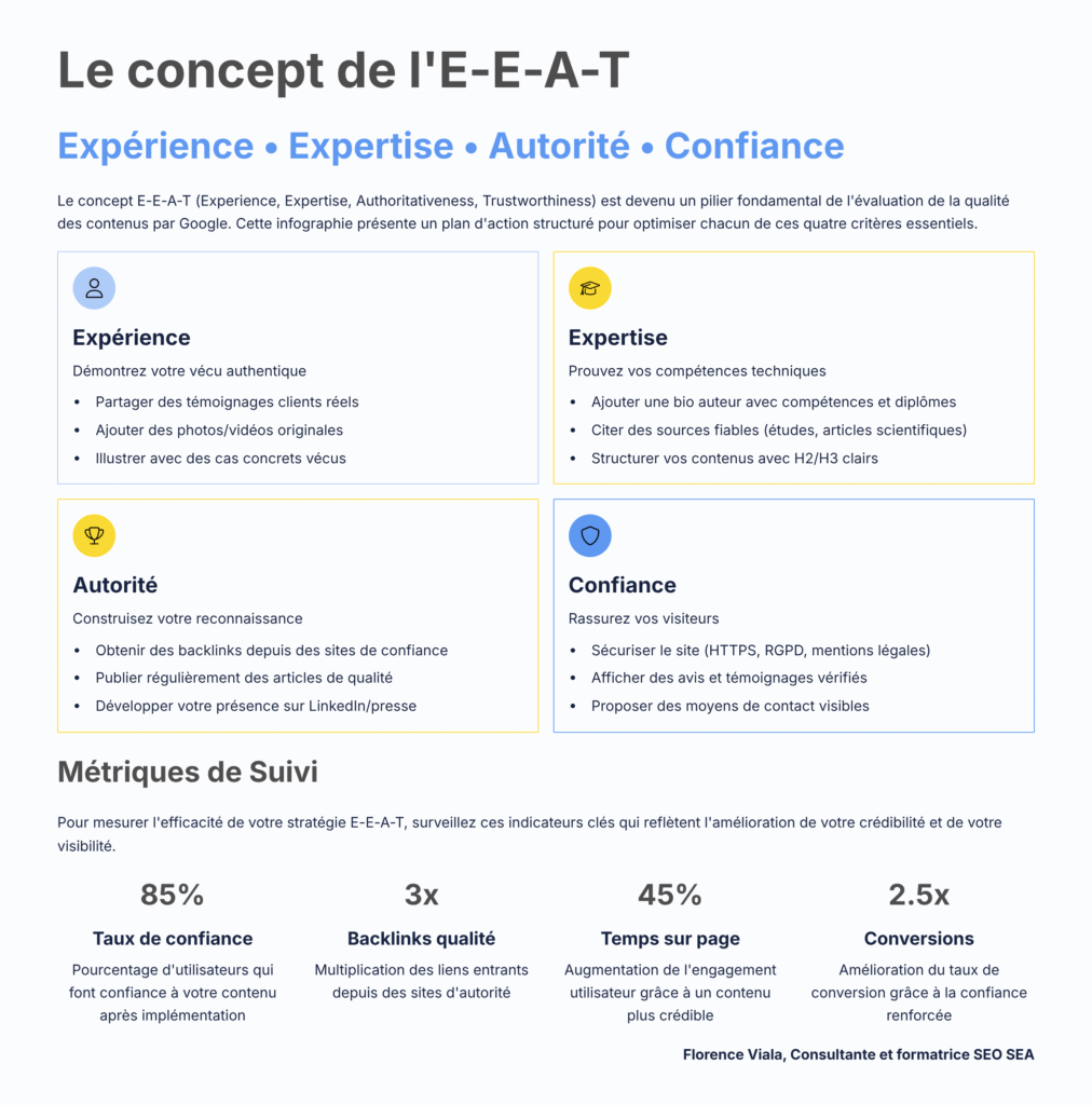 Le concept de l'eaat pour optimiser le référencement naturel d'un site web.