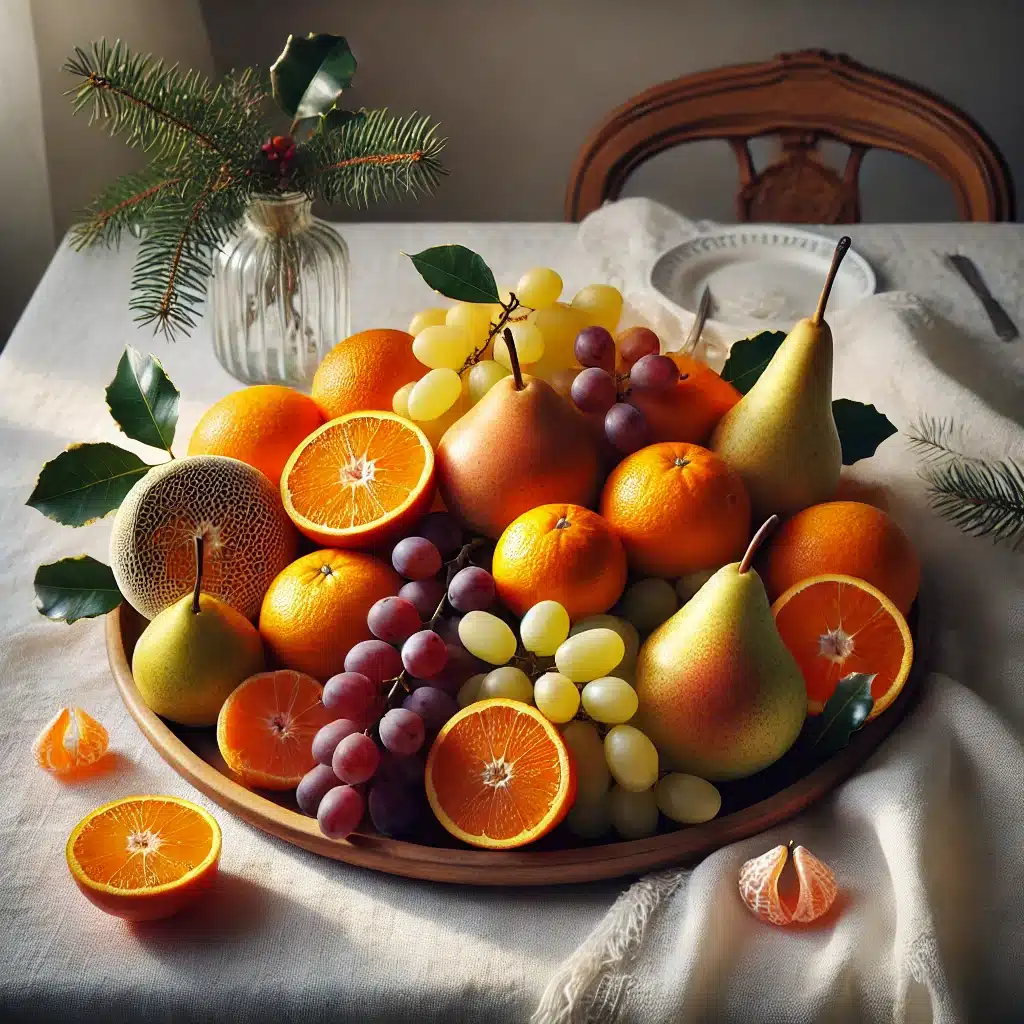fruis frais sur le plateau des desserts traditionnels en provence