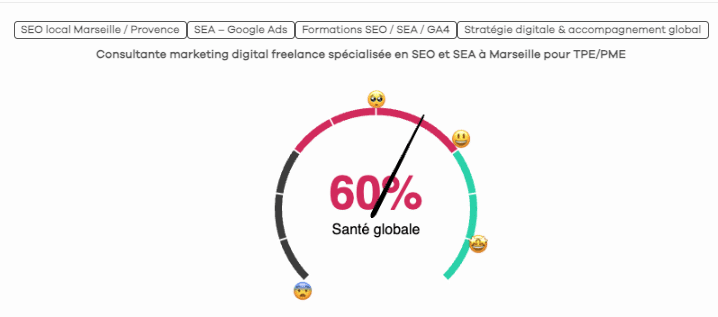 exemple audit contenus web et maillage interne avec seoquantum