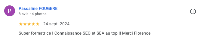 avis formation seo et sea marseille pour une consultante e-commerce
